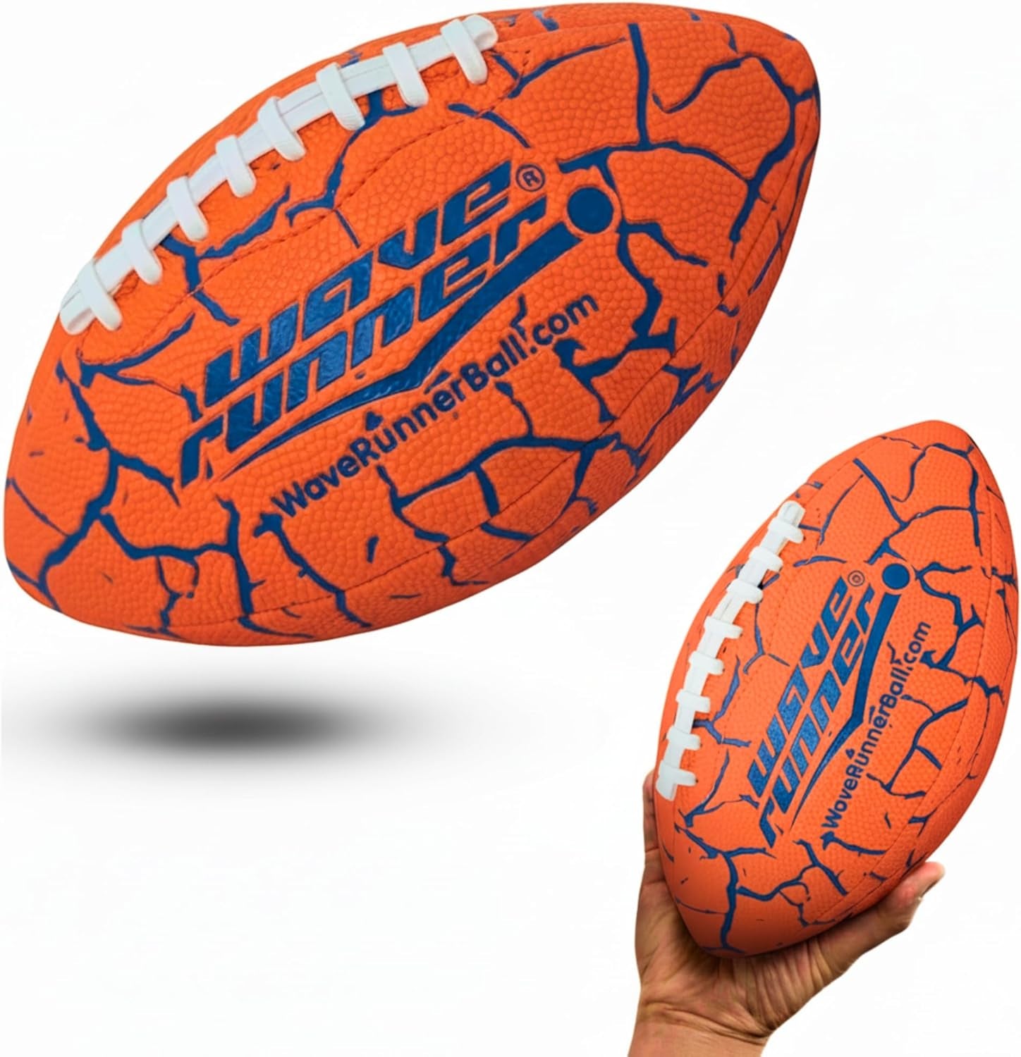 Grip It Waterproof Junior Size Football, 9.25 Size, Durable & Double Laced, Perfect for Beach Accessories, Kids Games, Pool Toys, Outdoor Games, All-Weather Indoor & Outdoor Play